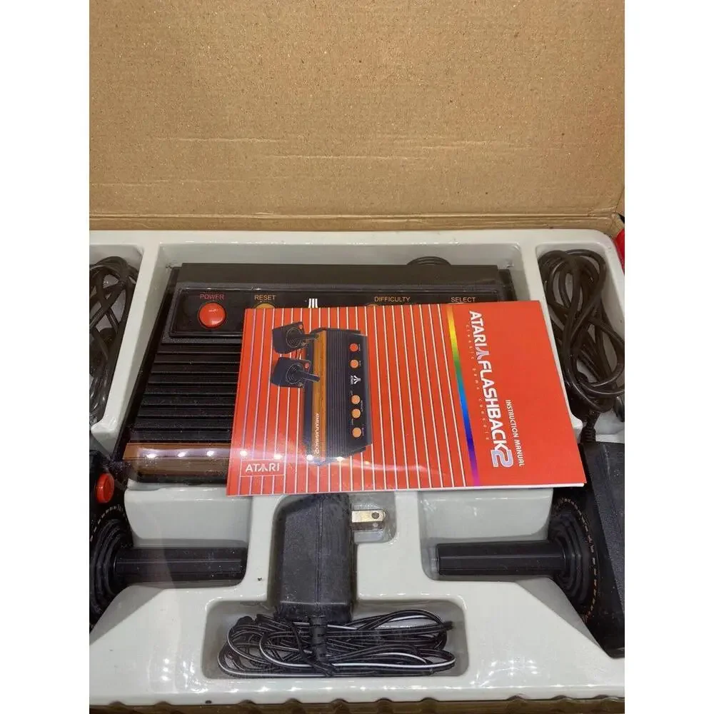 Atari Flashback 2 Black Plug&Play TV Game In Original Box Complete